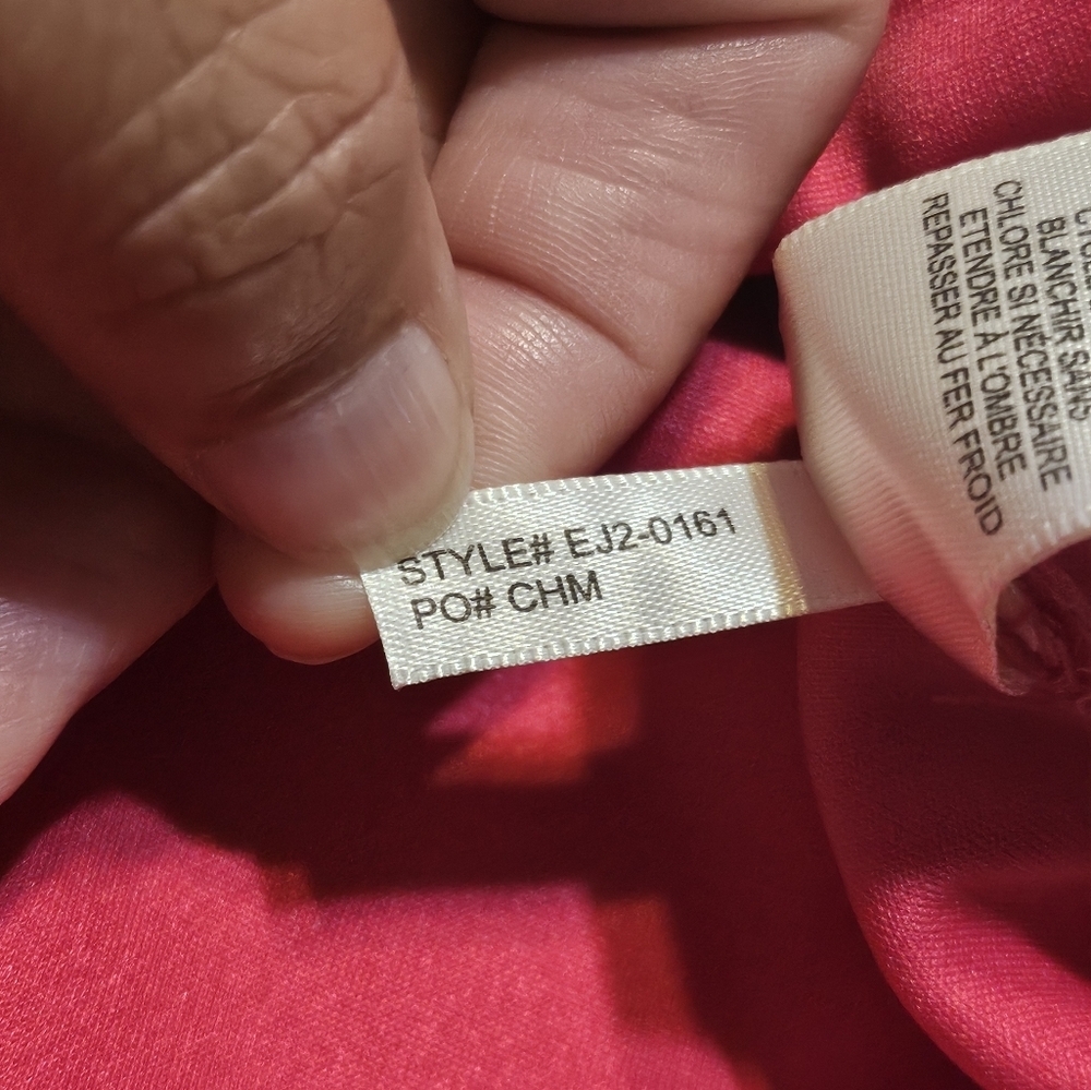 Eliza J Sleeveless Stretch Crepe Shift dress with Bow detail Hot Pink Size 4 - Picture 16 of 16